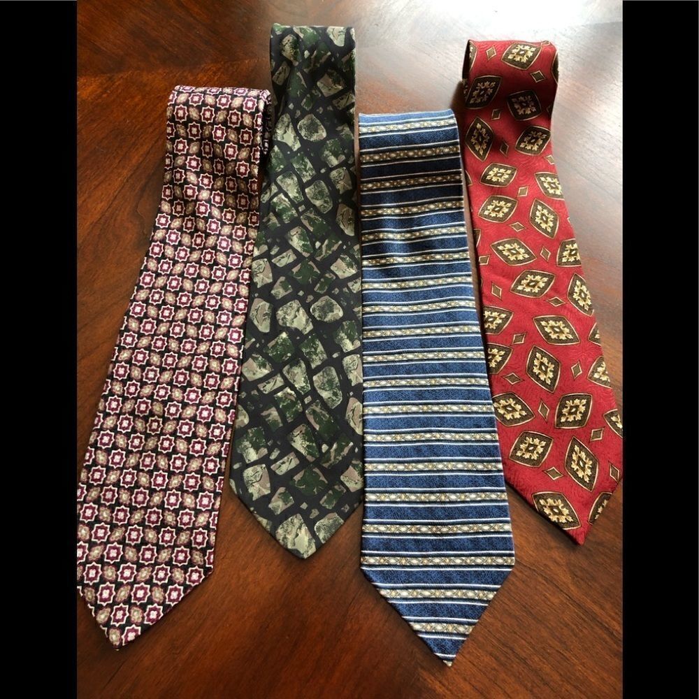 4 vintage ties